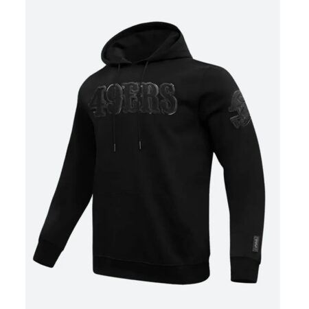San Francisco 49ers Black Hoodie side