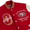 San Francisco 49ers Ovo Red Varsity Jacket