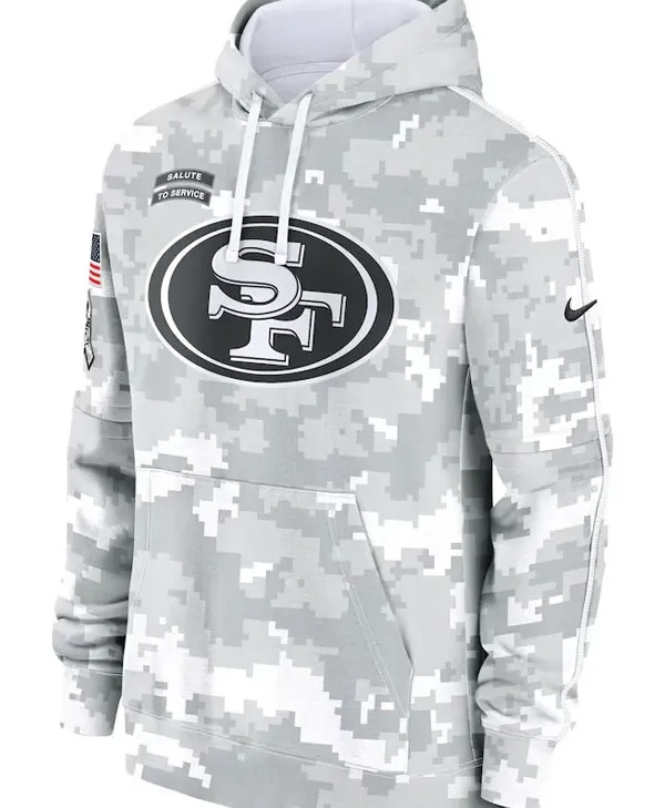 San Francisco 49ers Salute To Service Camo Hoodie