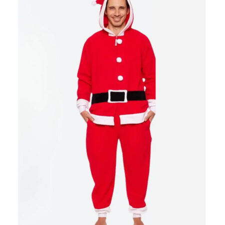 Santa Claus Onesie Christmas Red Costume front