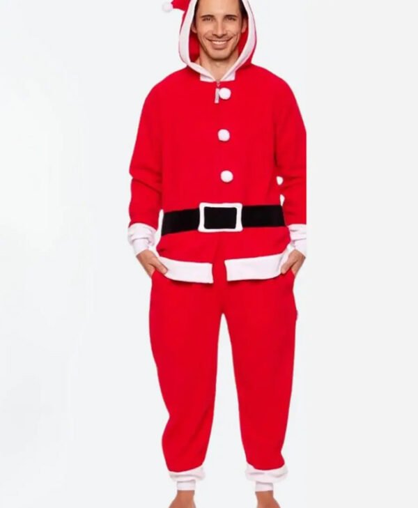 Santa Claus Onesie Christmas Red Costume front