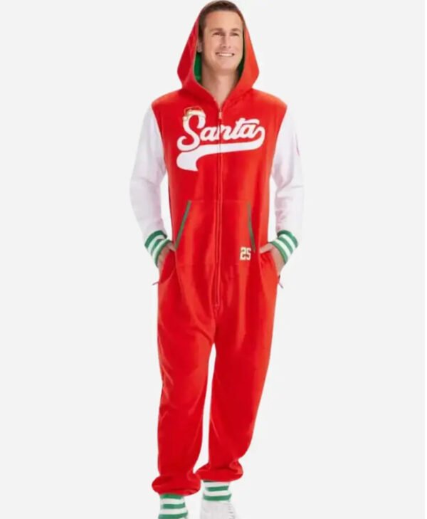 Santa Clause Santa Jumpsuit Costume front