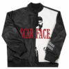 Scarface Tony Montana Bomber Leather Jacket front2