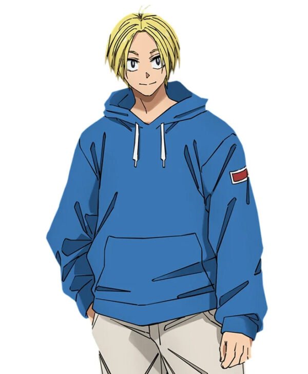 Shin Sakamoto Days Blue Hoodie front