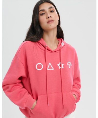 Squid Game Pink Hoodie front