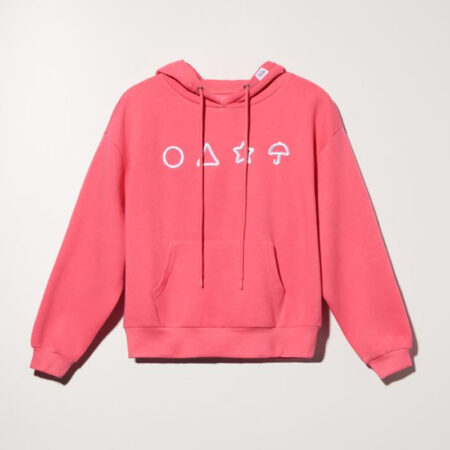 Squid Game Pink Hoodie front2