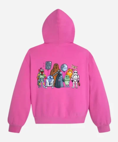 Star Wars Pink Zipper Hoodie