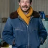 Stranger Things Yuri Ismaylov Blue Shearling Jacket
