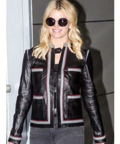 Street Style Jessica Simpson Jacket front