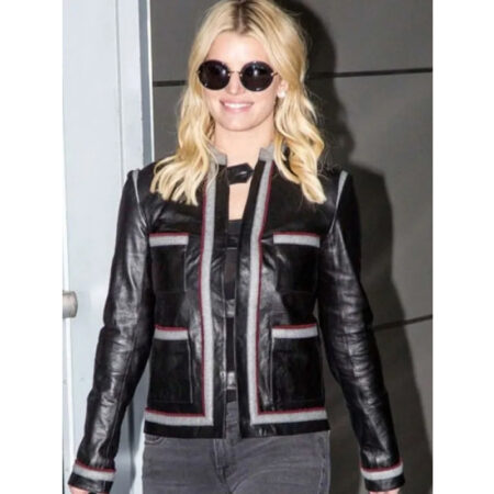 Street Style Jessica Simpson Jacket front