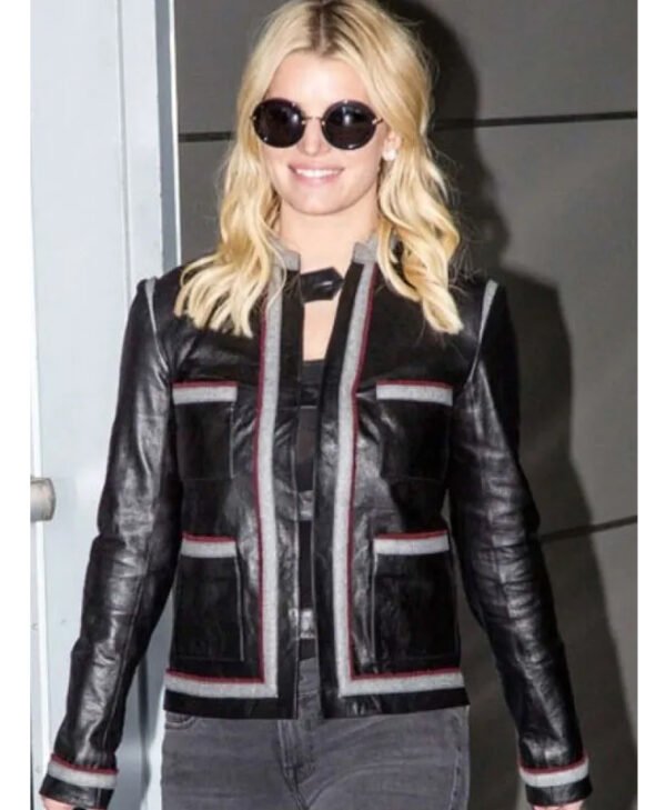 Street Style Jessica Simpson Jacket front