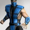 Sub Zero Mortal Kombat Black and Blue Leather Vest
