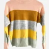 TV Series The Sex Lives Of College Girls Season 03 Color Block Striped Sweater