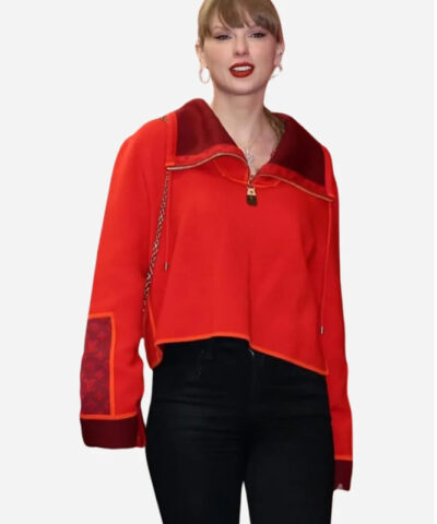 Taylor Swift Chiefs vs Raiders Red Sweater front