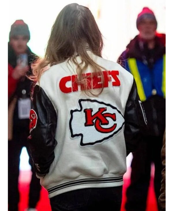 Taylor Swift NFL Kansas City Chiefs Letterman Jacket back
