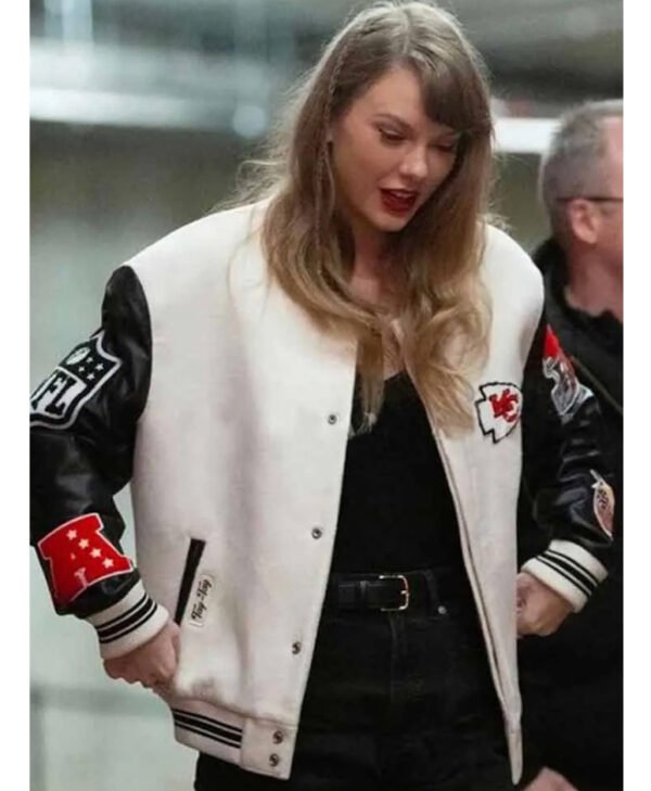Taylor Swift NFL Kansas City Chiefs Letterman Jacket front