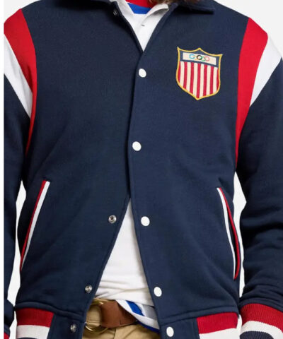 Team USA Olympic Baseball Jacket front1