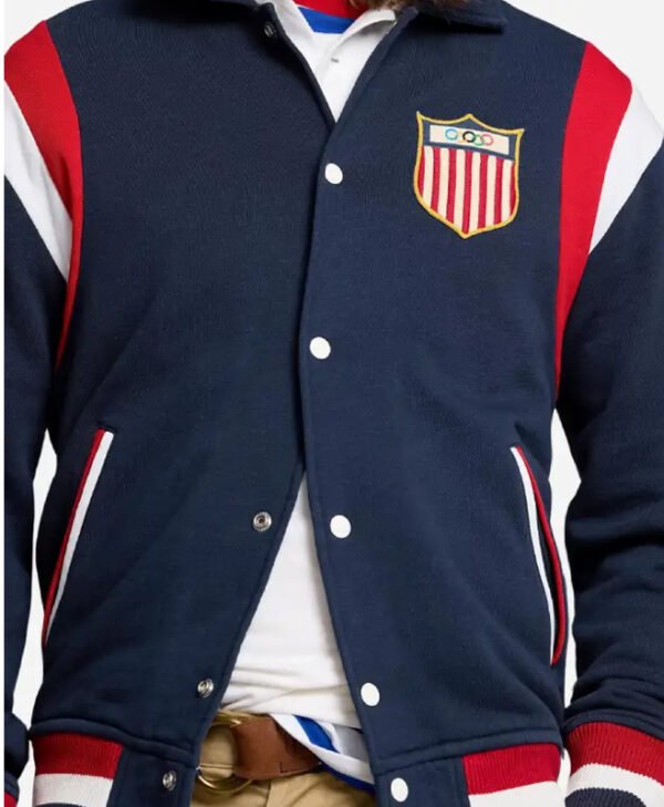 Team USA Olympic Baseball Jacket front1