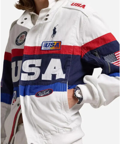 Team USA Olympic Closing Ceremony Jacket side