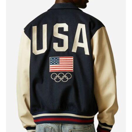 Team USA Olympic Varsity Jacket back