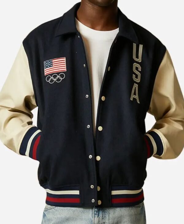 Team USA Olympic Varsity Jacket front