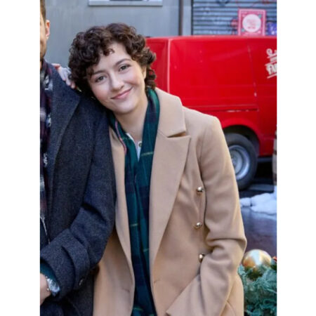 The 5 Year Christmas Party Katie Findlay Wool Coat front