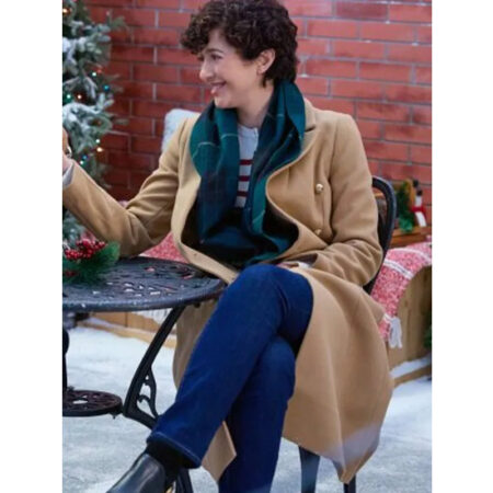 The 5 Year Christmas Party Katie Findlay Wool Coat front1