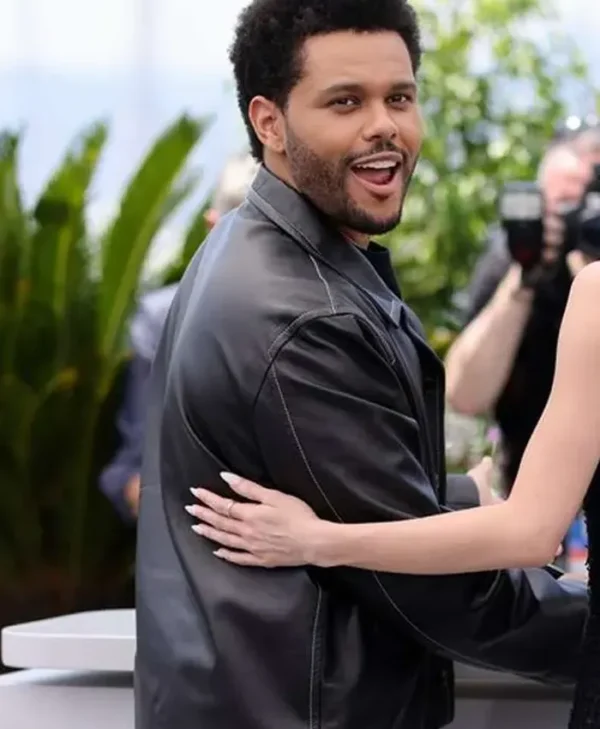 The Idol Tedros Black Leather Jacket For Sale