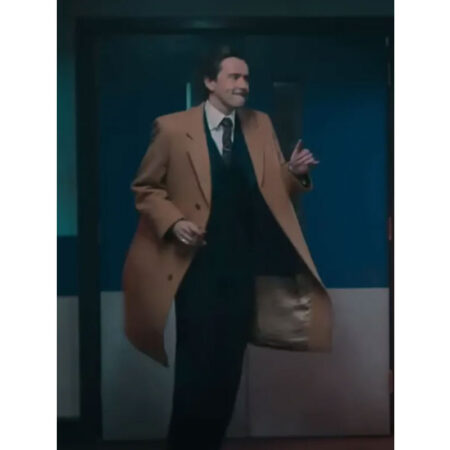 Tony Baddingham Rivals Brown Trench Coat front