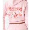 True Religion Big T Logo Cropped Hoodie back2