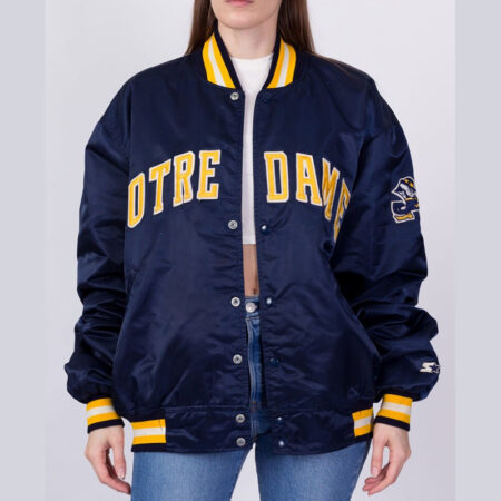 University of Notre Dame 90s Blue Jacket front