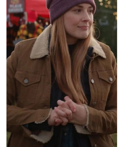 Virgin River Alexandra Breckenridge Shearling Jacket front