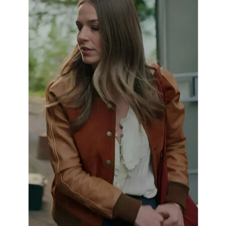 Virgin River Lark Brown Leather Jacket front1