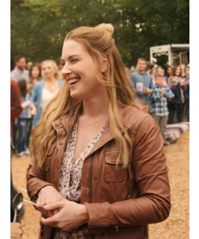 Virgin River Melinda Monroe Leather Jacket front