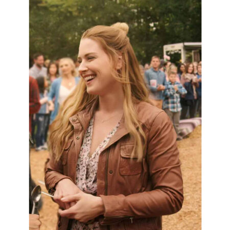 Virgin River Melinda Monroe Leather Jacket front