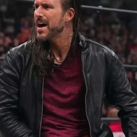 WWE Adam Cole Black Leather Jacket