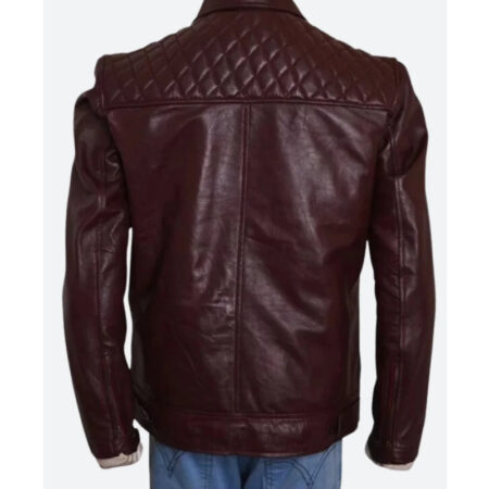 WWE Edge Brown Leather Jacket back
