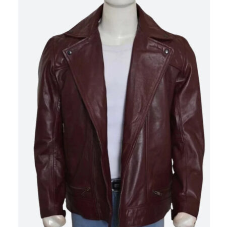 WWE Edge Brown Leather Jacket front1