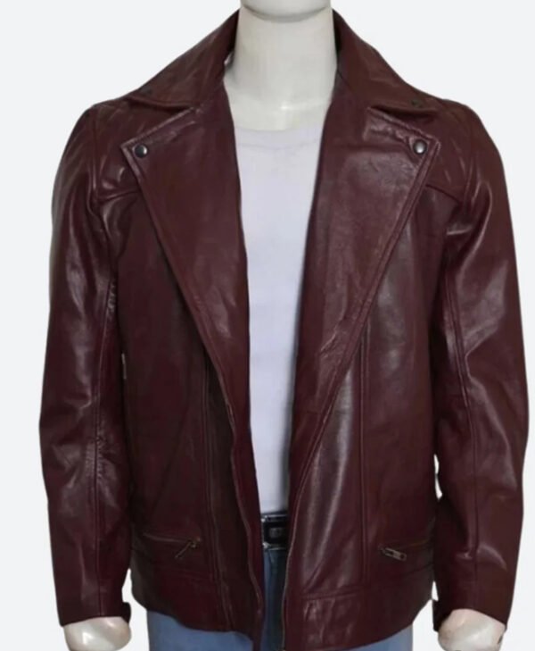 WWE Edge Brown Leather Jacket front1