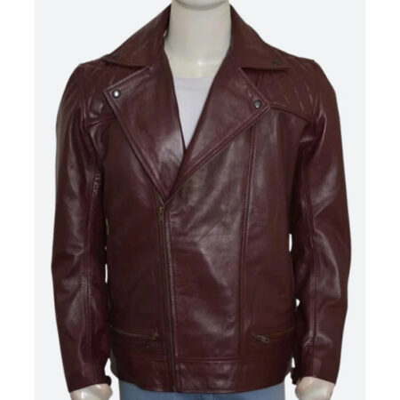 WWE Edge Brown Leather Jacket front2
