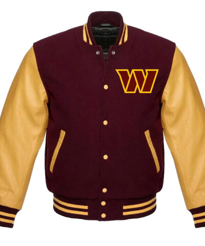 Washington Commanders Letterman Jacket front