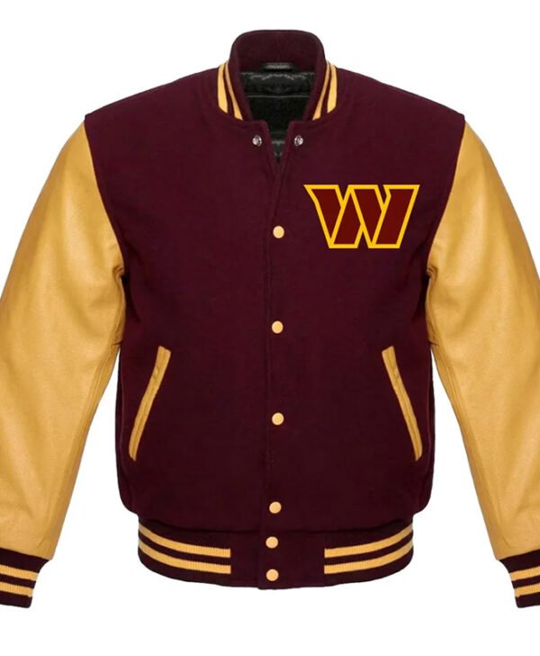 Washington Commanders Letterman Jacket front