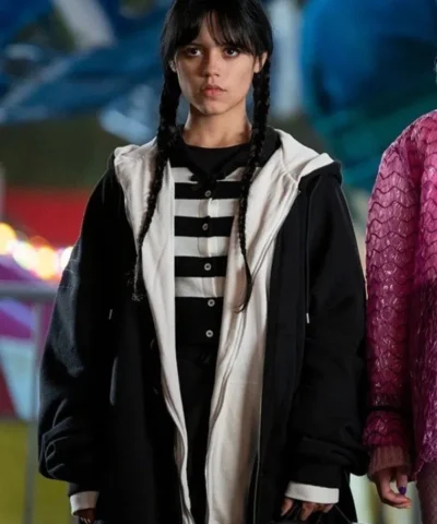 Wednesday 2022 Jenna Ortega Black Baggy Hoodie