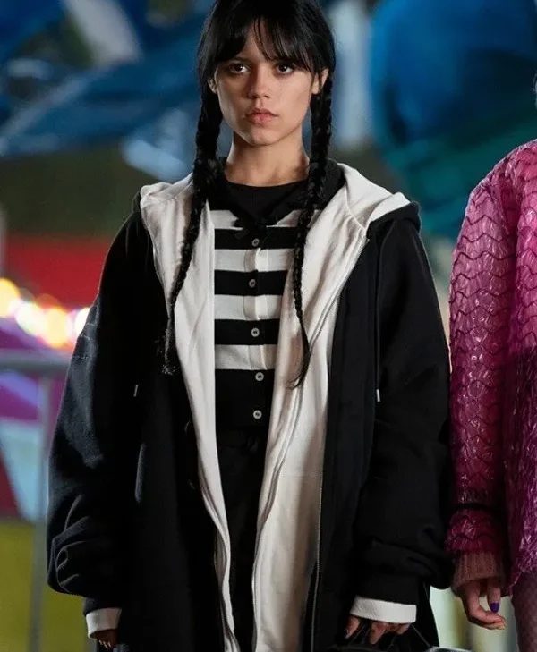 Wednesday 2022 Jenna Ortega Black Baggy Hoodie