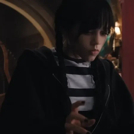 Wednesday 2022 Wednesday Addams Black Baggy Hoodie