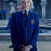 Wednesday Emma Myers Blue Lining Blazer