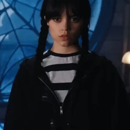 Wednesday Jenna Ortega Black Baggy Hoodie