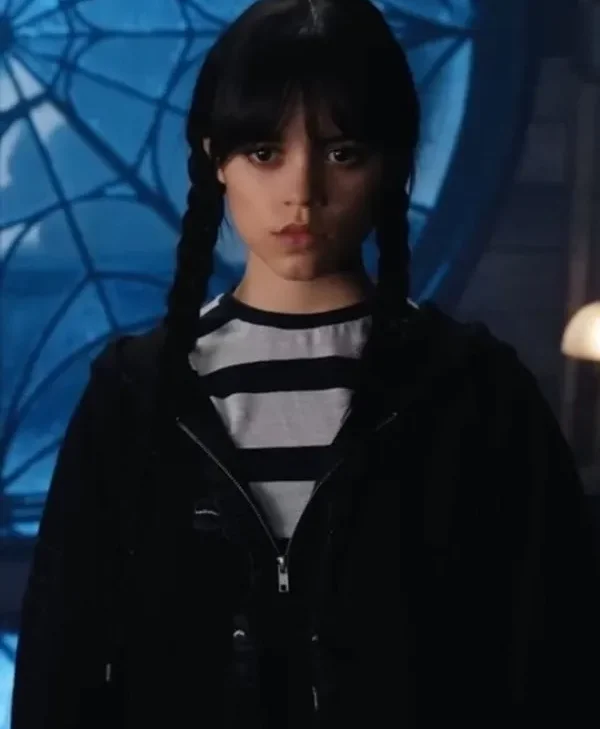 Wednesday Jenna Ortega Black Baggy Hoodie