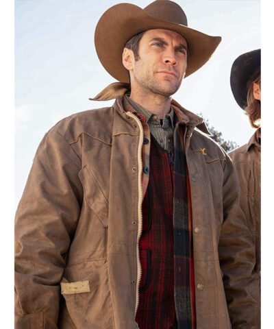 Wes Bentley Yellowstone Cotton Jacket front