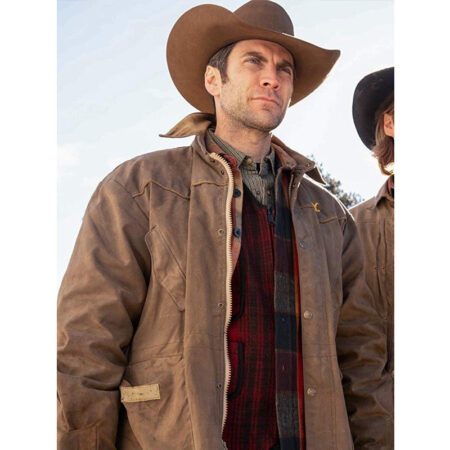 Wes Bentley Yellowstone Cotton Jacket front